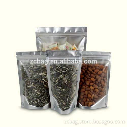 Aluminum Foil Bag With Zipper/Aluminum Foil zip lock Bag/Aluminum Foil Bag aluminum foil stand up coffee bean bags zipper